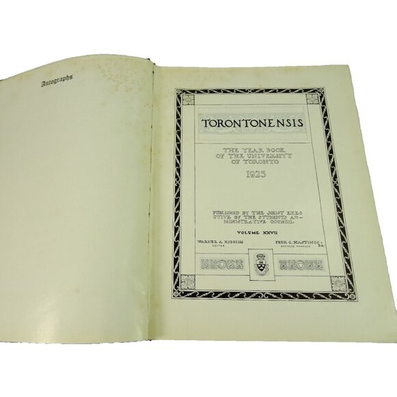 1925 University of Toronto Yearbook Antique Book Torontonensis - Picture 5 of 16